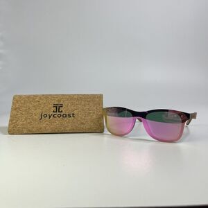 Joycoast Brite Frameless Walnut Sunglasses Polarized Rainbow UV Protection